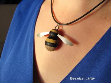 Bee Pendant Fabulous Furry Bumble Bee : $181