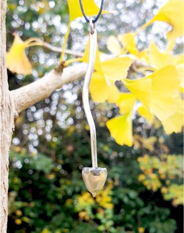 Magic Mushroom Psilocybin Pendant Necklace Solid Silver Liberty cap : $124