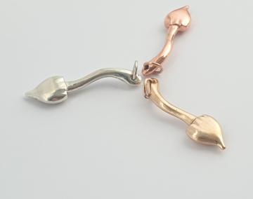 Magic Mushroom Keyring or Pendant Liberty cap NEW DESIGN Necklace Solid Silver, Bronze, Copper or Gold : $37