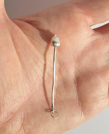 Magic Mushroom Liberty cap Pendant or Keyring Necklace NEW smaller DESIGN Introductory OFFER Solid Silver Handmade : $44