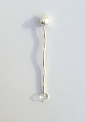 Magic Mushroom Liberty cap Pendant or Keyring Necklace NEW smaller DESIGN Introductory OFFER Solid Silver Handmade : $44