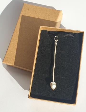 Magic Mushroom Liberty cap Pendant or Keyring Necklace NEW smaller DESIGN Introductory OFFER Solid Silver Handmade : $44